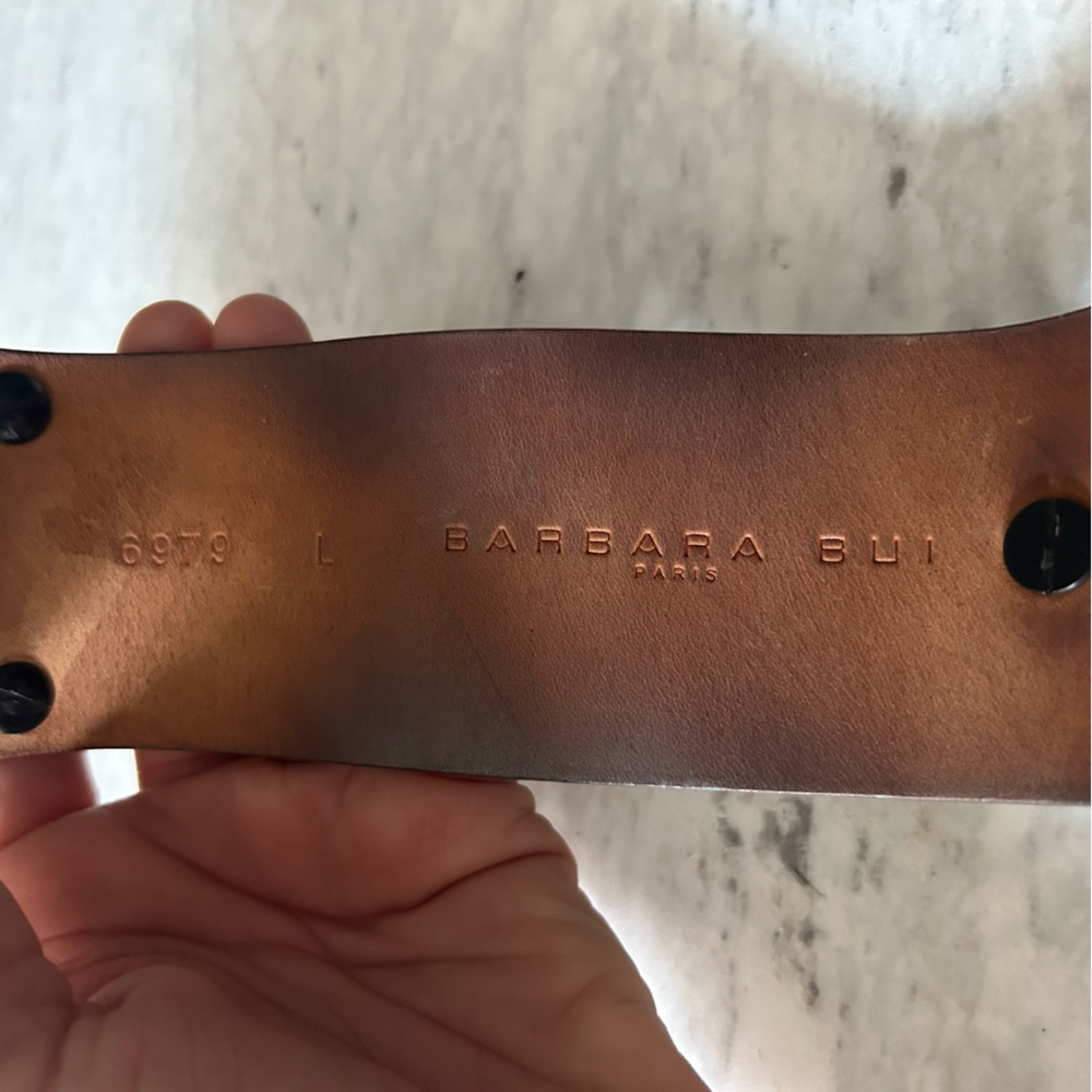 Barbara Bui- Python leather cuff bracelet - Picture 9 of 10
